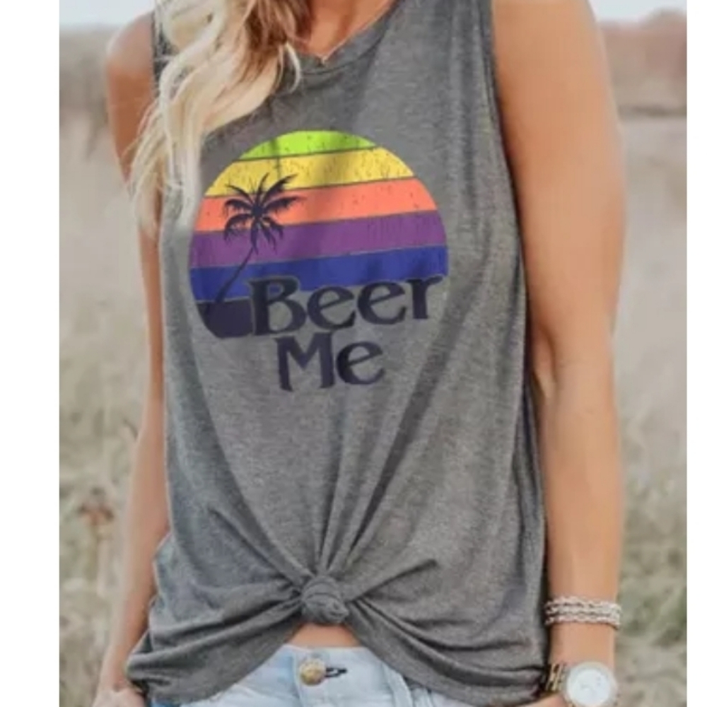 ♥️New boutique Beer me tank
